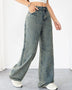 Alwanova Vintage Wide-Leg Denim Jeans