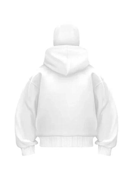 Alwanova Y2K Double-Hat Zip Hoodie