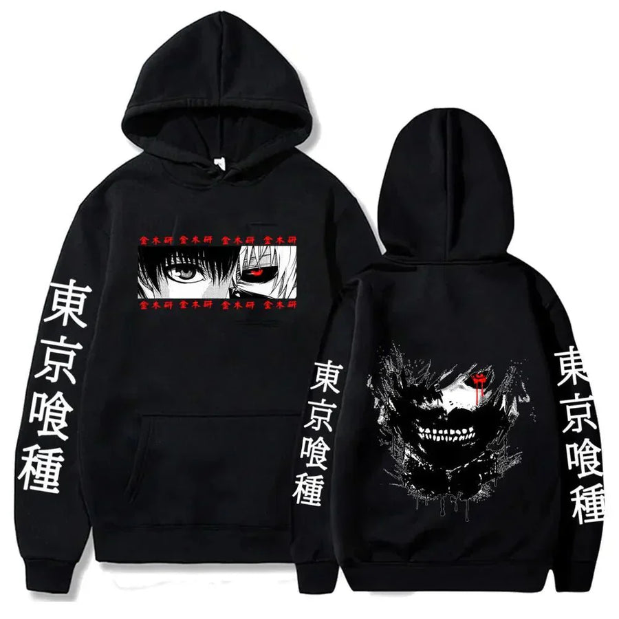 Anime Graphic Printed Hoodie - WICHUW LTD
