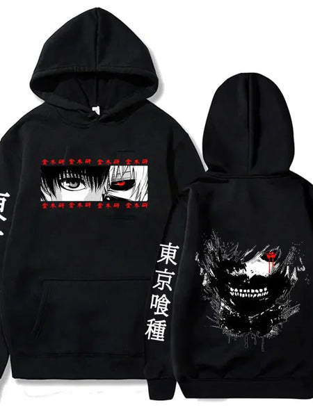 Anime Graphic Printed Hoodie - WICHUW LTD