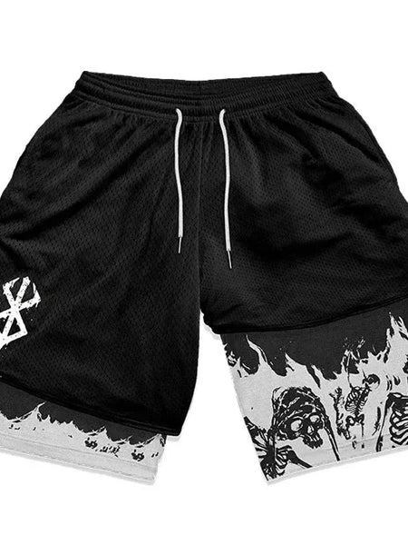 Anime Streetwear Gym Shorts - WICHUW LTD