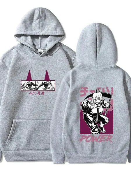 Chainsaw Man Power Oversized Hoodie - WICHUW LTD