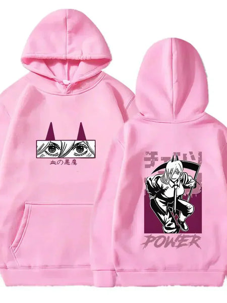Chainsaw Man Power Oversized Hoodie - WICHUW LTD