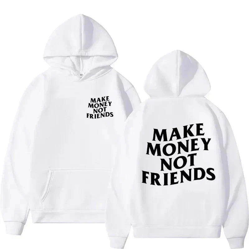 Funny Need Money Letter Print Hoodie - WICHUW LTD
