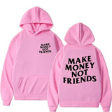 Funny Need Money Letter Print Hoodie - WICHUW LTD
