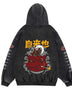 Gothic Manga Acid Wash Hoodie - WICHUW LTD