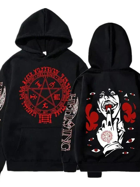 Hellsing Manga Print Hoodie - WICHUW LTD