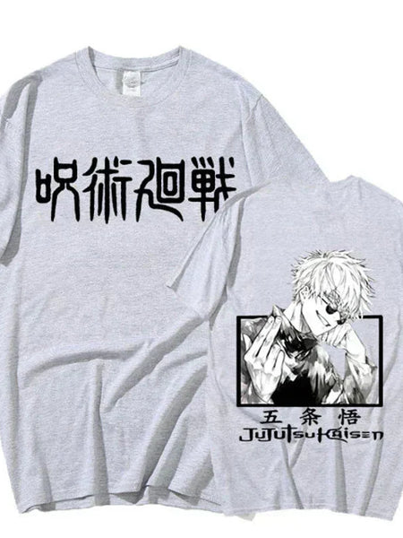 Jujutsu Kaisen Satoru Gojo Print T-shirt - Wichuw