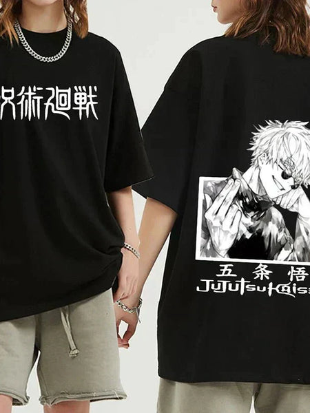 Jujutsu Kaisen Satoru Gojo Print T-shirt - Wichuw