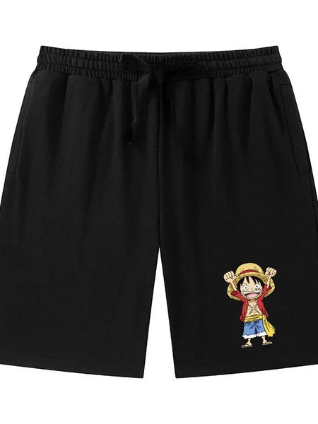 Loose - fit One Piece Anime Shorts - Wichuw