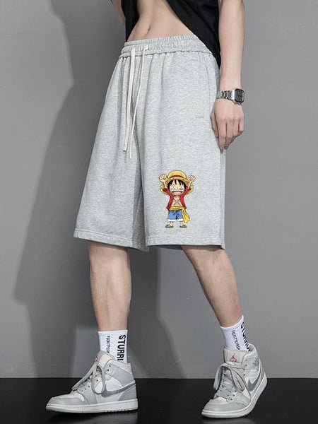 Loose - fit One Piece Anime Shorts - Wichuw