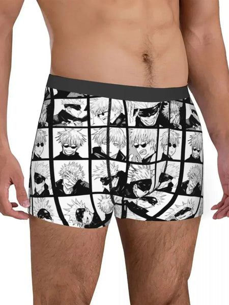 Sexy Boxer Gojo Satoru Collage Underwear - Wichuw