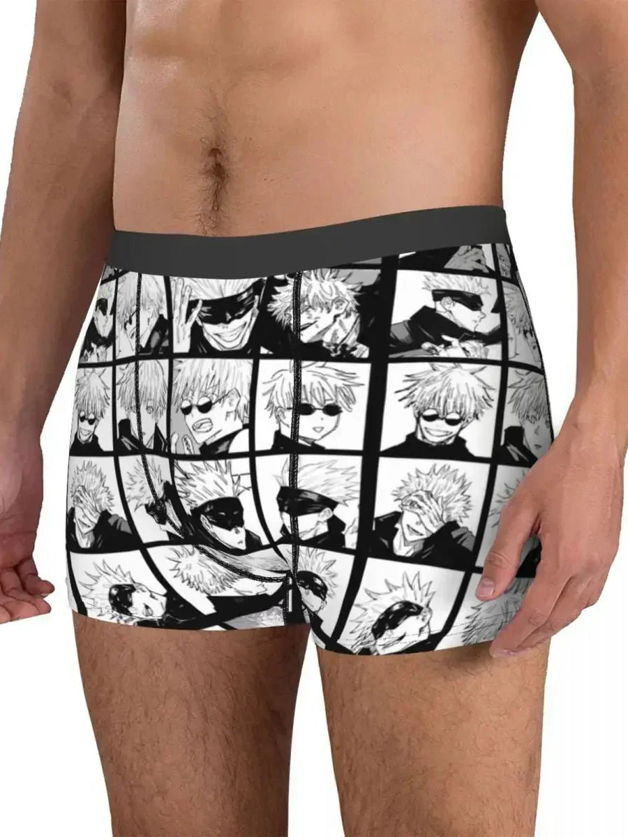 Sexy Boxer Gojo Satoru Collage Underwear - Wichuw